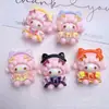 Novo Gatinho de Desenho Animado Fofo DIY Cola de Creme Capa de Celular Grampo de Cabelo Elástico de Cabelo Flor de Sapato Pingente Materiais de Joias de Resina