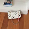 Design de Nicho Bolsa Feminina Verão 2026 Nova Bolinha Quadrado Pequeno Moda Elegante Trabalho Ombro Único Estilo Hong Kong Bolsa de Axila