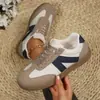 Nuevos Zapatos de Malla Transpirables sin Cordones para Mujer Primavera/Verano 2026 Casual Planos Flyknit Zapatos Individuales Tallas Grandes Comercio Exterior Transfronterizo