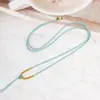Cordón para Collar de Cuentas de Flor de Lirio Pequeña para Hombres y Mujeres, Cordón Colgante de Joyería Tejido a Mano, Colgante Hecho a Mano para DIY, Accesorio de Ropa, Cordón para Colgante