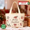 Bolsa Tote de Lona de Natal Sacola Estéreo de Lembrança Bolsa Tote de Lona Bolsa Tote de Lona Logotipo Personalizado Presente Bolsa de Lona Personalização