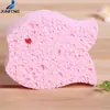 Limpeza de banho esponja de banho várias cores limpa absorvente macia amigável à pele formato de desenho animado imprimível