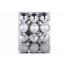Ventas Directas de Fábrica Bolas de Navidad Paquete de 24 Decoraciones Navideñas 3/4/6 cm Bolas de Plástico Galvanizado Adornos para Árbol de Navidad