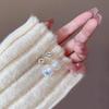 Aretes de Perlas Super Brillantes 2023 Estilo Sirena Elegantes Diseño Nicho Lujo Ligero Aretes de Botón Únicos