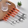 Juego de cubiertos de acero inoxidable estilo nórdico, tenedor y cuchillo creativos con mango de perla, cuchara sopera, cuchillo y tenedor para bistec de alto valor de color, venta al por mayor