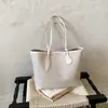 Bolsas textura tejida cruzada bolsa de mujer bolsa para ir al trabajo gran capacidad para mujer sensación de alta gama bolsa tote retro bolsa de hombro individual para mujer