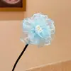 Novo Prendedor de Cabelo Florido Infantil para Coque, Lindo Acessório de Cabelo de Verão para Meninas, Ornamento de Cabelo Flor de Camélia para Menininhas