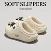 Chinelos de Algodão Impermeáveis para Mulheres 2026 Novo Outono/Inverno Casa Pelúcia Quente Antiderrapante Uso Externo Mais Veludo Mais Espesso Sapatos de Algodão para Mulheres