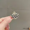 Pinza para el Cabello de Aleación Electroplateada con Lazo para Otoño 2025 para Mujer, Accesorio Fresco y Dulce para Peinado Semirecogido para la Frente y el Flequillo
