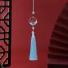 Pingente de Leque com Borla Vintage, Acessório de Espada Longa, Broche Artesanal DIY para Qipao, Ornamento Pendente