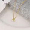 Collar de Lazo de Perlas para Mujer 2024 Nuevo Estilo Estilo Coreano Lujo Ligero Nicho Collar Colgante Cadena Clavícula