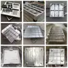 Tampa de Bueiro Quadrada Decorativa Personalizada de Camada Dupla Feita de Aço Inoxidável 304, Otimizada Profissionalmente pelo Fabricante, Alta Resistência ao Peso