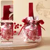 Nueva Bolsa de Dulces para Boda Caja de Regalo Caja de Dulces de Boda de Alta Gama Bolsa de Dulces Portátil Lona Plegable Flor