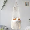Hamaca Colgante Tejida a Mano para Gato, Cesta Colgante para Balcón, Sencilla y Hermosa