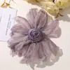 Nuevo Clip para el Cabello, Diadema, Accesorio para el Cabello, Broche, Accesorio para Ropa, Flor de Malla con Capullos de Rosa, Fresco y Etéreo, Estilo Chino, DIY