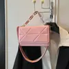 Bolsa de mano para mujer de comercio exterior, bolso de cadena popular, textura niche, versátil, bolso cuadrado pequeño, nuevo para primavera y verano, bolso de hombro cruzado para mujer