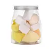 Bohsa Candy 17 Esponja de Pó Chanfrada Não Comestível Gota d'Água Puff Ovos de Beleza Caixa de Armazenamento Conjunto