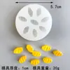 Miniatura Comida Brinquedo Ovo Frito Torrada Doce Batata Frita Molde de Silicone Massa Fondant Cola Gesso Partículas de Cera Molde