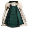 Mamão leite inverno Nova Moda jaqueta acolchoada de algodão solta com capuz gola de pele quente Parker casaco casual tendência