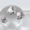 Uñas Postizas con Pedrería de Circonia Estilo Francés Lujo Ligero Corazón Deslumbrante Cuadrado Ovalado Producto Terminado para Uñas con Pedrería Joyería