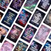 18 Tarjetas de Texto de Compra Directa Transfronteriza Cielo Estrellado Cósmico con Citas Inspiradoras de Galaxia de Ensueño, Tarjetas de Felicitación para Decoración de Regalo