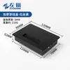 Caja de cables de aleación de aluminio engrosada para escritorio, cubierta de orificio para cables acolchada multifuncional para mueble de TV, cubierta decorativa para escritorio de oficina
