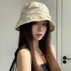Sombrero de Pescador Plisado de Lino para Mujer, Sombrero de Sol de Verano, Sombrero de Sol Versátil que Adelgaza la Cara, Sombrero Delgado Transpirable