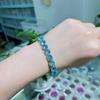 Pulsera incrustada con cristal rosa marino de 8 mm, pulsera de moda con personalidad, pulsera de atmósfera blanca, proveedores fabricantes
