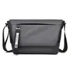 Bolso Bandolera de Cuero con Película Simple para Hombre Bolso de Hombro Bolso Funcional para Exteriores Gran Capacidad Bolso de Hombro de Moda para Hombre Bolso para Ciclismo
