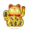 Gato Solar de Plástico Dourado de 2 polegadas Decorações de Enfeites para Mesa de Escritório Enfeites DIY