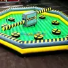 Roda Gigante Inflável Giratória Multijogador Comercial Atividade Divertida de Team Building Eliminadora de Obstáculos Inflável Jogo Inflável