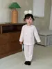 Ropa interior de algodón y licra para niños, primavera y otoño, pijamas para niños, ropa de casa de otoño para bebés.