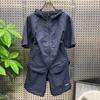 Traje Casual de Verano Delgado con Capucha de Secado Rápido Moderno para Pareja Masculina de Manga Corta con Shorts Conjunto Suelto de Dos Piezas Estilo Coreano Juvenil