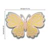 Adesivos de parede de borboleta oca de quatro camadas em papel pérola tridimensional transfronteiriços, borboleta grande de simulação 3D, decorações de casamento, feriado e casa