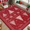Alfombra decorativa navideña transfronteriza nueva y de gran venta en Amazon Temu para dormitorio y sala de estar, alfombrilla de mesita de noche resistente a la suciedad y al desgaste