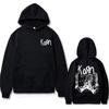Sudadera con capucha gráfica de la banda de rock Korn para hombre, moda urbana, suéter para hombre