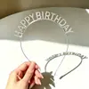 Diademas felices cumpleaños de venta cruzada más vendidas, diademas de alta gama, accesorios para fotos de fiesta, sombreros al por mayor