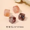 Azúcar de Cristal Natural Cubo Espaciador Cuentas Accesorios Hecho a Mano DIY Pulsera Collar Colgante Aguamarina Cuadrado Pequeños Accesorios Mayoreo