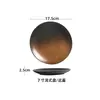 Louça estilo japonês esmalte de forno prato de cerâmica prato redondo prato para salada bife prato para sobremesa prato raso atacado comercial
