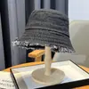 Sombrero de Pescador de Mezclilla Lavada Transfronterizo para Mujer Primavera y Otoño Ala Pequeña Elegante Sombrero Cubeta Estilo Japonés Dulce Versátil para Cara Pequeña Sombrero Cubeta