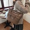Roupas de trabalho casuais, bolsa de grande capacidade para mulheres, nova moda outono e inverno 2025, pasta profissional feminina, bolsa de ombro