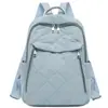 2025 Nueva Mochila de Diamantes Acolchada Bordada Moda Femenina Ligera Estudiante Mochila Escolar Viaje Gran Capacidad Mochila Acolchada Hombre