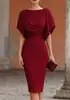 2026 Nuevo Modelo de Vestido Bodycon Elegante Ajustado con Cuello de Campana para Comercio Exterior Transfronterizo Europeo y Americano de Amazon