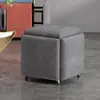 Fabricante de Taburete Cubo de Rubik Venta al por Mayor Sofá Cinco en Uno Taburete Pequeño Almacenamiento Combinable Taburete Cuadrado Taburete para Cambiar Zapatos en la Entrada Taburete