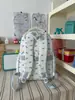 Nova mochila de alta qualidade, simples e fofa, em tons de azul e rosa, mochila de nicho de grande capacidade para meninas do ensino fundamental, médio e universitário