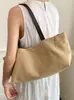 Bolsa de Lona de Verano 2026 Idaho para Mujer, Piel de Oveja Capa Superior, Correa de Hombro Delgada, Bolso Minimalista de Gran Capacidad para el Hombro para Viajar