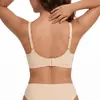 Sutiã de gelo macio e confortável sem aro para comércio exterior europeu e americano para mulheres com alças ajustáveis, lingerie sexy de decote em V profundo com ótimo suporte