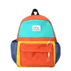 Nova Mochila Infantil Color Block, Bolsa Escolar Fofa para Jardim de Infância para Meninos e Meninas, Mochila Casual Leve para Viagem