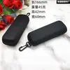 Estuche Negro Cuadrado para Gafas de Miopía Eva Bolsa con Cremallera con Gancho Caja de Almacenamiento Portátil para Gafas de Miopía Estuche de Viaje Eva Anti-Presión