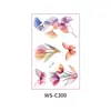 Nuevos Adhesivos de Tatuaje Estilo Chino Acuarela Floral Fresco Accesorios de Fotografía para el Dorso de la Mano y la Clavícula Adhesivos de Tatuaje Europeos y Americanos